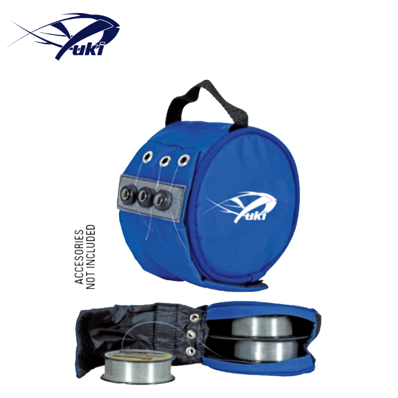 Bolsa Yuki Porta Shock Leader Bobines Pesca Barrento