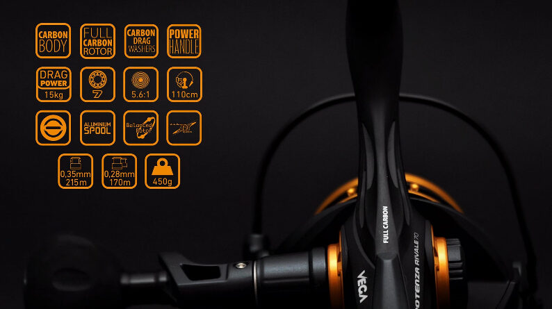 Carreto Vega Potenza Rivale 70 New Pesca Barrento