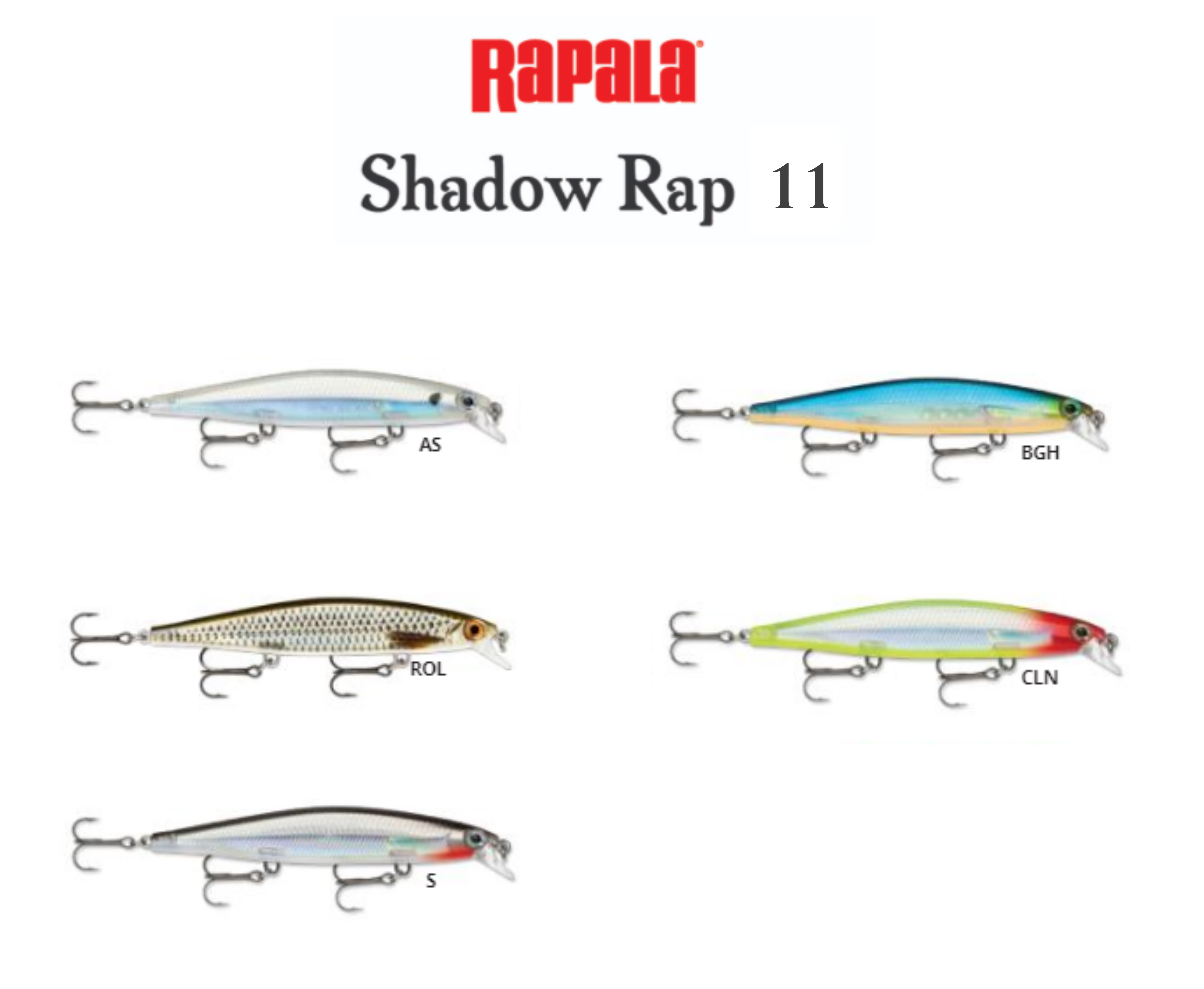 Amostra Rapala Shadow 11 Rap Pesca Barrento