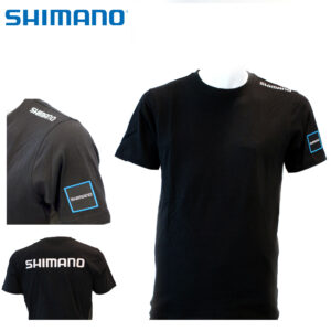T Shirt Preta Shimano Pesca Barrento