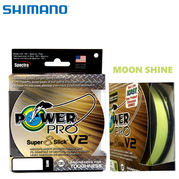 275mt PowerPro Sup 8 Slick V2 Moon Shine - Pesca Barrento