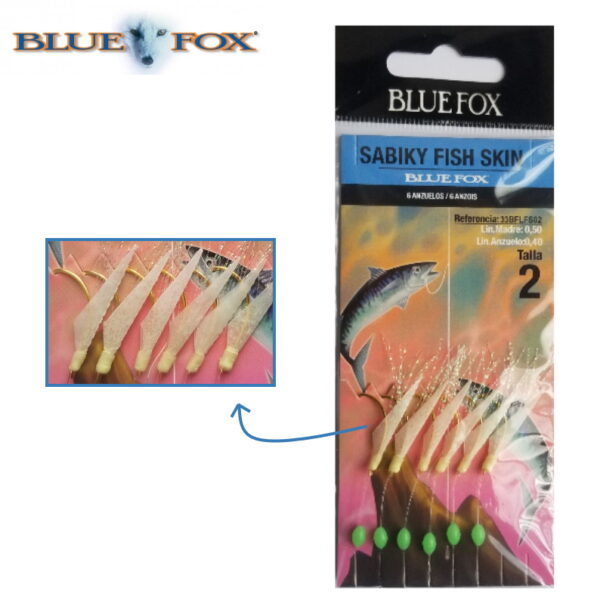 Montagens Bluefox Sabiky Fish Skin Tam. 2 - Pesca Barrento
