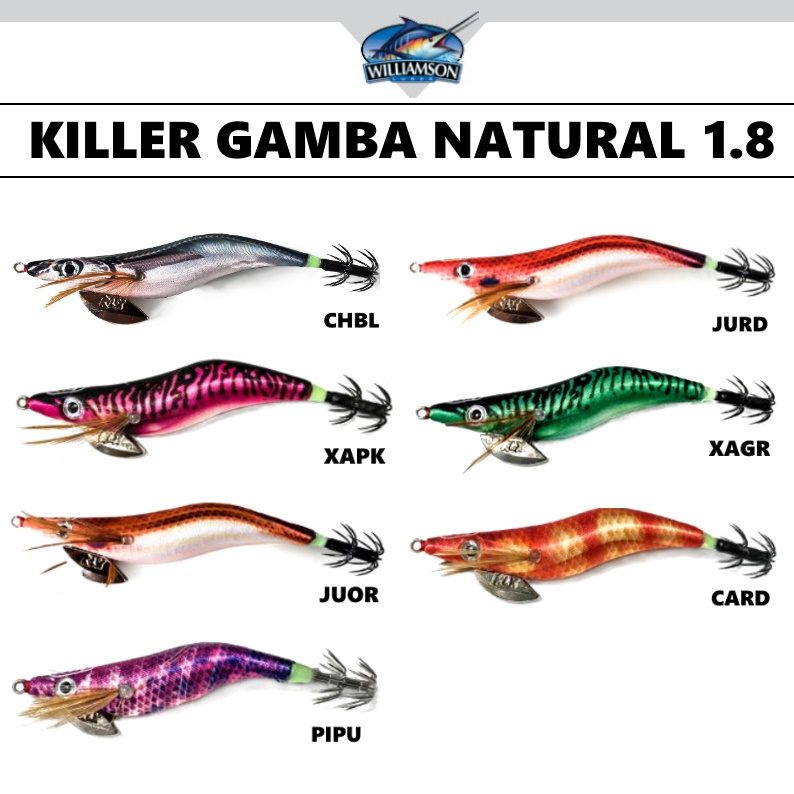Toneira Williamson Killer Gamba Natural 1.8 Pesca Barrento