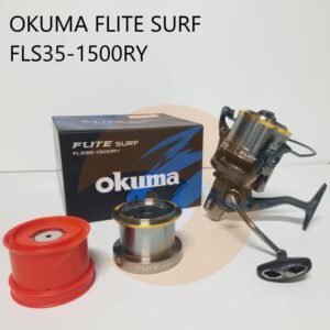 Carreto Okuma Flite Surf Pesca Barrento New