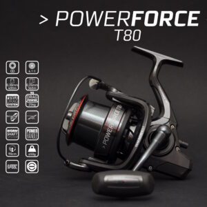 Carreto Vega Power Force T80 Aa Pesca Barrento
