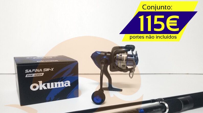 Shimano Bassterra Sea Bass + Okuma Safina Swx 4000a Pesca Barrento