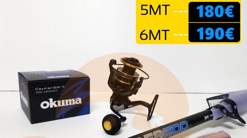 Potenza F8 Okuma Ceymar 5000 Pesca Barrento