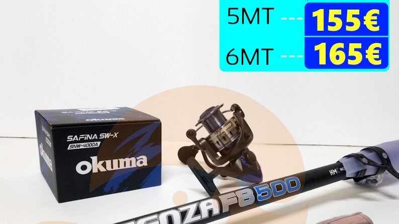 Potenza F8 Okuma Safina 4000 New Pesca Barrento
