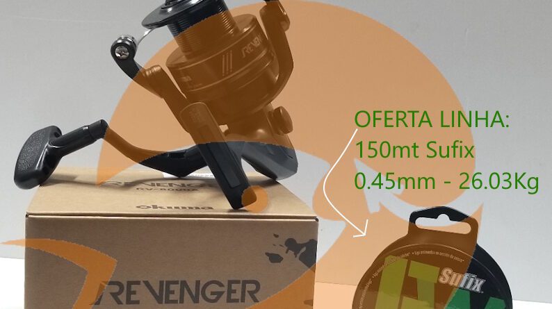 Carreto Okuma Revenger Rv 8000a Pesca Barrento