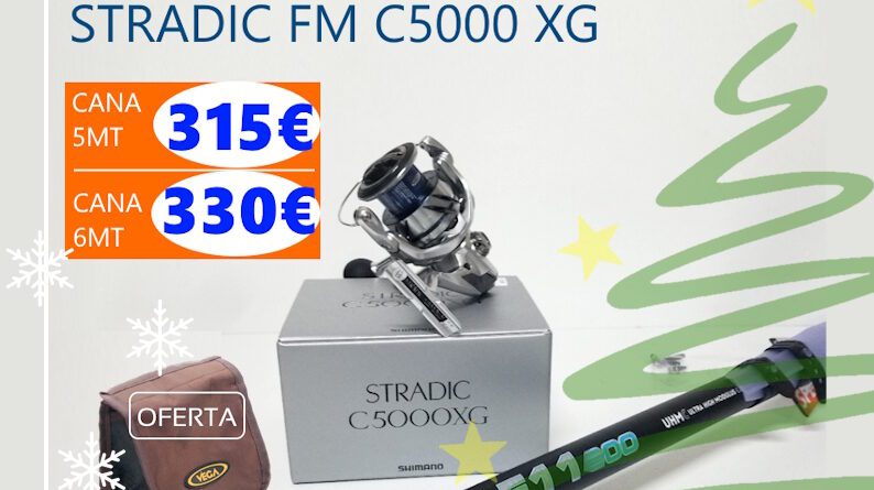 6mt Potenza F11 Shimano Stradic Fm C5000 Xg Pesca Barrento N2025