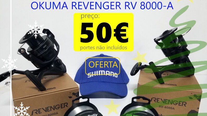 Pack 2 Carretos Okuma Revenger Pesca Barrento N2025