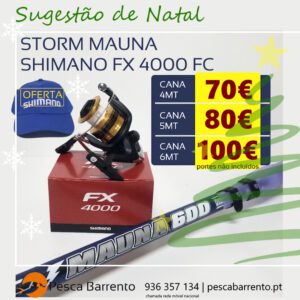 Storm Mauna Shimano Fx 4000 Fc Pesca Barrento N2025