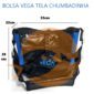 Bolsa Vega Tela Chumbadinha Pesca Barrento