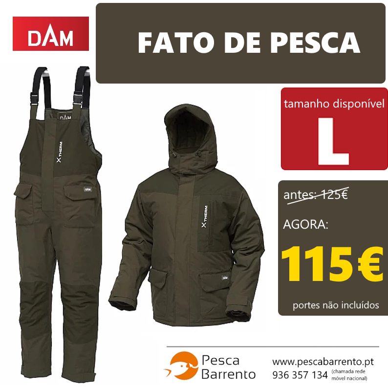 Fato De Pesca Dam Xtherm Winter Pesca Barrento Fato De Pesca Dam Xtherm Winter Pesca Barrento