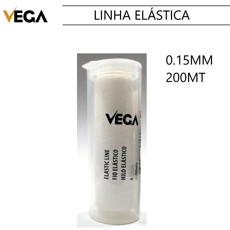 0.15mm x 200mt Linha elástica Vega