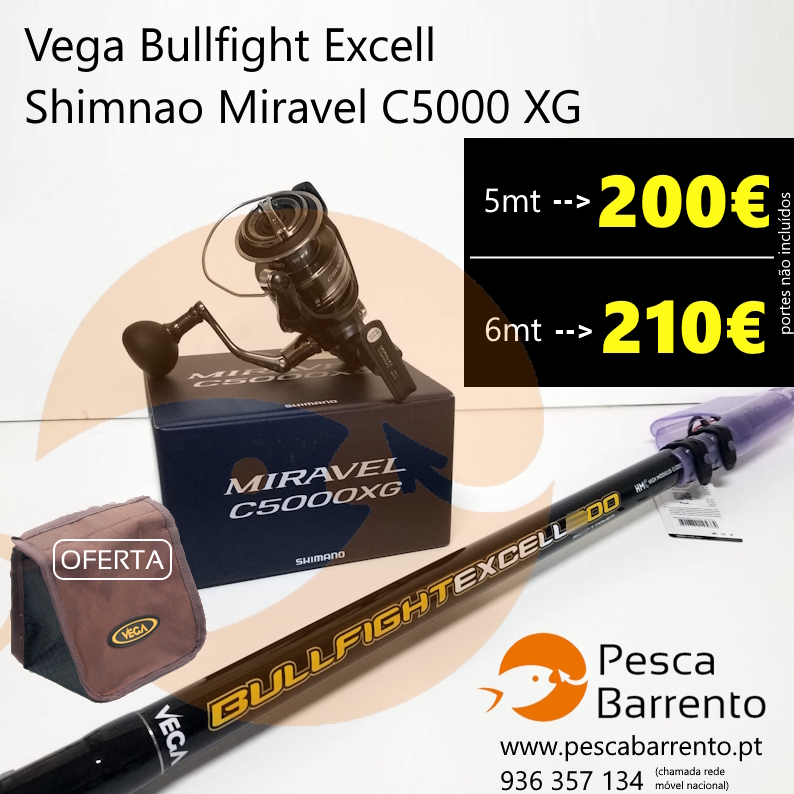 6mt Vega Excell + Shimano Miravel C5000 XG