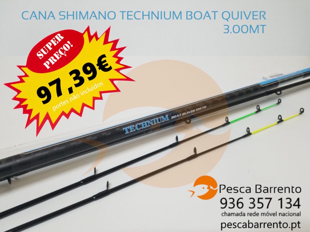 Cana Shimano Technium Boat Quiver 3.00mt Pesca Barrento Promo Cana Shimano Technium Boat Quiver 3.00mt Pesca Barrento Promo